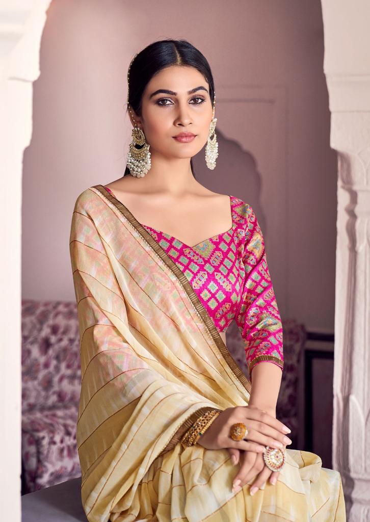 Kashvi Maanvi Regular Wear Printed Georgette Latest Designer Saree Collection 